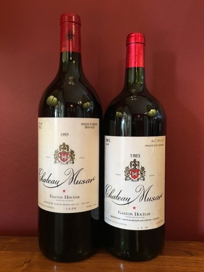 Chateau Musar magnums 1983 and 1993