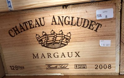 [February Lot 62] Chateau d'Angludet 2008 [OWC of 12 bottles]