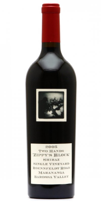 RP 99pts TWO HANDS ZIPPYS BLOCK 2005 SHIRAZ SUPER RARE W/S £78+