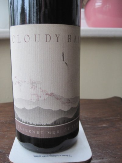 Cabernet-Merlot Marlborough 1996, Cloudy Bay 