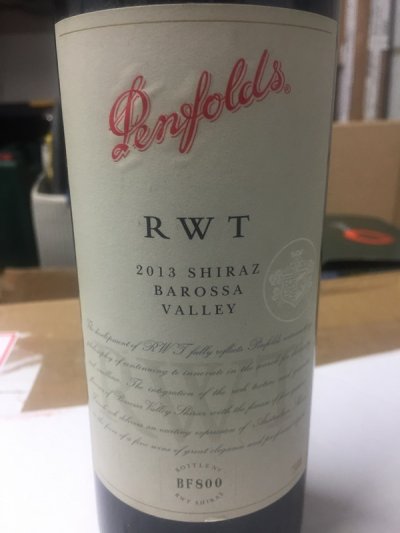 2013 Penfolds  RWT Shiraz 