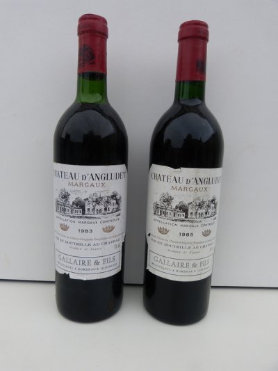 1983 & 1985 Château d'ANGLUDET/ Margaux