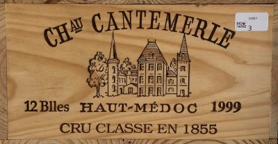 [March Lot 112] Chateau Cantemerle 1999 [OWC of 12 bottles]