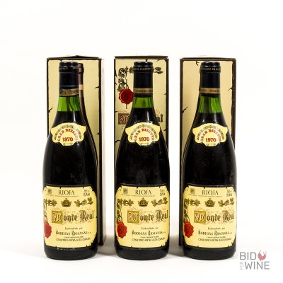 [March Lot 181A-E] Bodegas Riojanas Monte Real Gran Reserva 1970 [3 bottles]