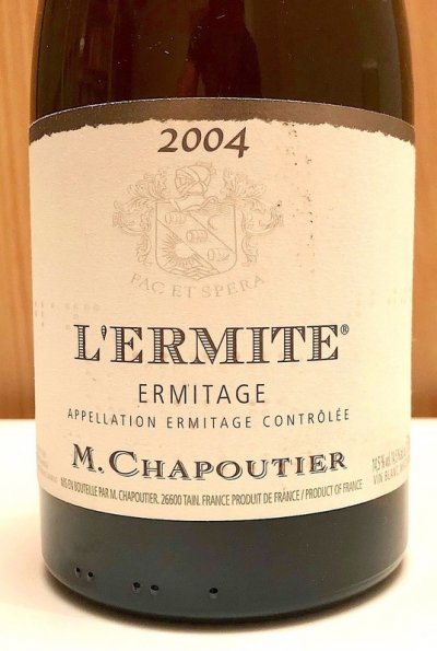 L’ERMITE 2004 ERMITAGE Chapoutier