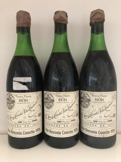 [April Lot 10] Lopez de Heredia Vina Bosconia Gran Reserva 1976 [3 bottles]