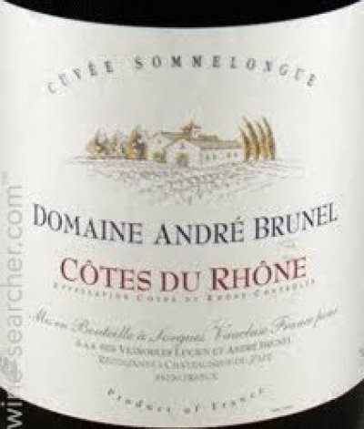 Andre Brunel Cotes du Rhone Cuvee Sommelongue 2013