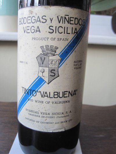 Vega Sicilia Tinto Valbuena, Ribera del Duero  (1960's)