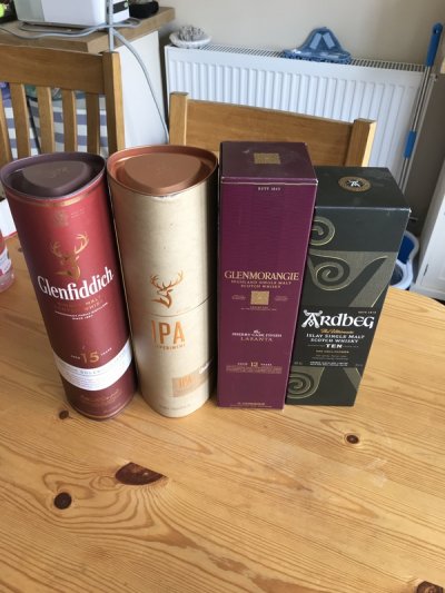 4 X 70cl GIFT BOXED SINGLE MALTS