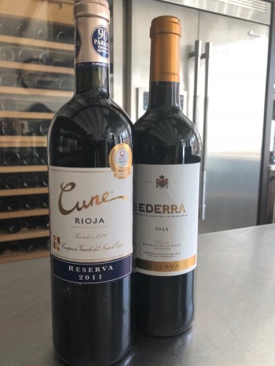 RIOJA RESERVA COMBO Cune & Ederra 2011 