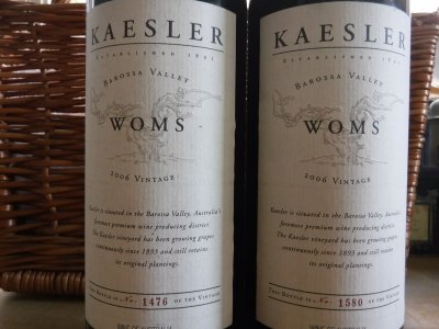 2006 Kaesler W.O.M.S Shiraz Cabernet (RP 92 points)