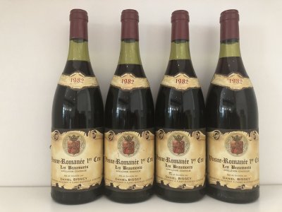 [May Lot 4] Daniel Bissey Vosne Romanee Les Beaumonts 1982 [4 bottles]
