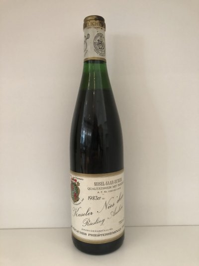 [May Lot 18] Bischofliches Priesterseminar Kaseler Nies'cher Riesling Auslese 1983 [1 bottle] 