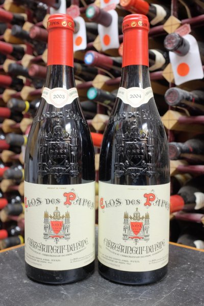 Clos des Papes 2003 and 2004, Chateauneuf du Pape. No Reserve.