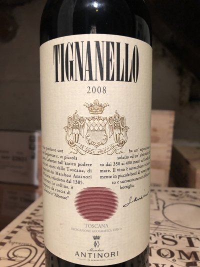 Tignanello 2008 Marchesi Antinori 94RP 94WE