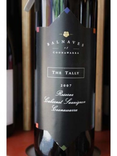 BALNAVES 'THE TALLY' RESERVE CAB SAV 2007 15% JH 97PTS