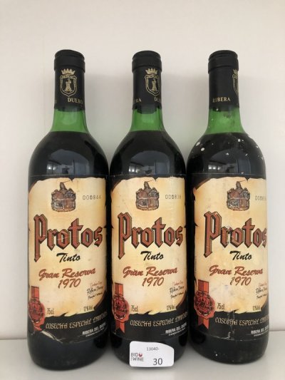 [June Lot 6] Protos Gran Reserva 1970 [3 bottles]