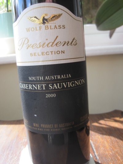 Presidents Selection Cabernet Sauvignon 2000 Wolf Blass 
