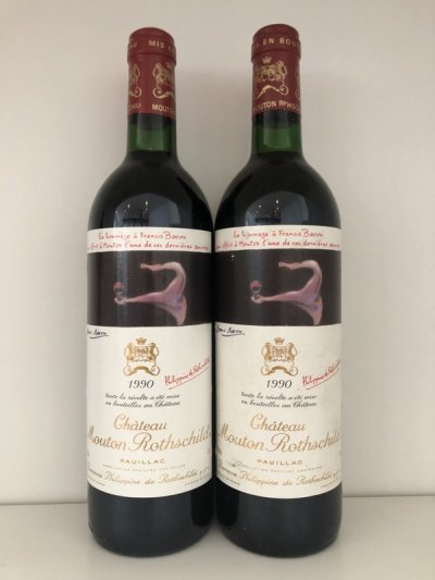 [July Lot 19] Chateau Mouton Rothschild 1990 [2 bottles]