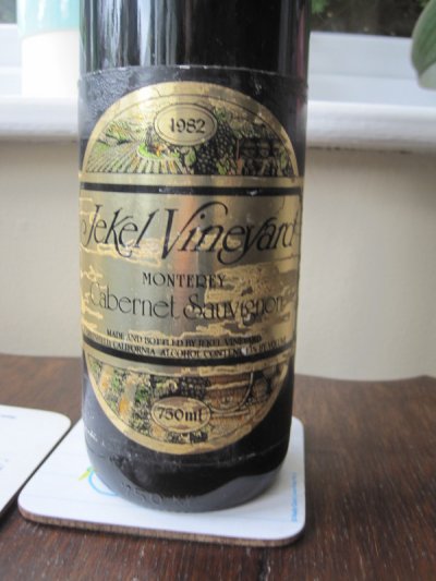 Cabernet Sauvignon 1982 Jekel Vineyards, Monterey