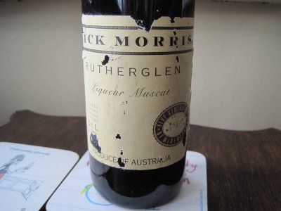 Liqueur Muscat Mick Morris, Rutherglen (old bottling)