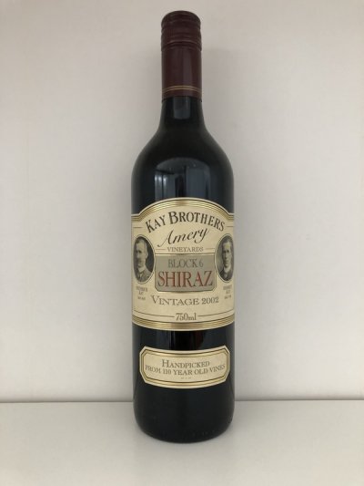 [July Lot 222] Kay Brothers Amery Vineyards Block 6 Shiraz 2002 [12 bottles in 2OC]