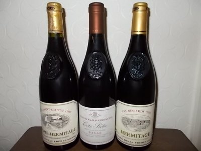 1996...1999 Delas Hermitage,Crozes-Hermitage,Cote Rotie. No Reserve