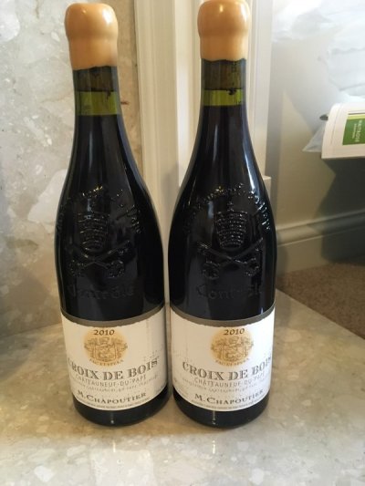 M. Chapoutier Chateauneuf du Pape Croix de Bois 2010 (94RP)