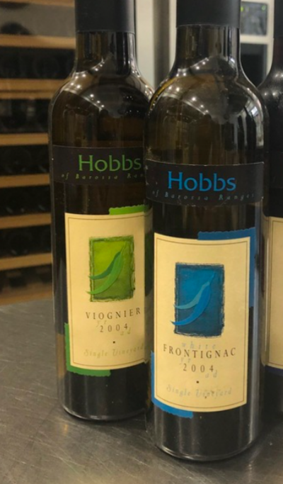 HOBBS of BAROSSA DESSERT WINES X 2 frontignac 2004 & Viognier 2004