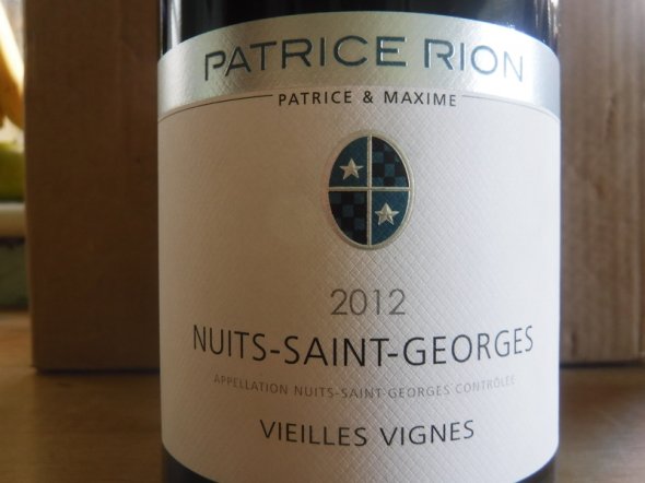2012 Nuits St George, "Vieilles Vigne", Patrice Rion
