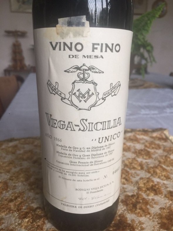 Vega-Sicilia Unico 1966