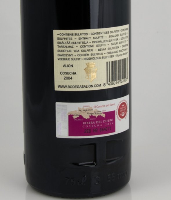 Alion Cosecha, Vega Sicilia, Ribera del Duero, Spain, 2004