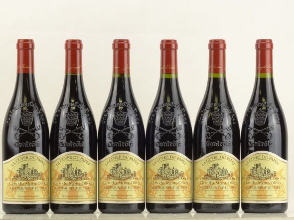 99 points: 6 bottles of Clos du Mont Olivet, Chateauneuf du Pape 