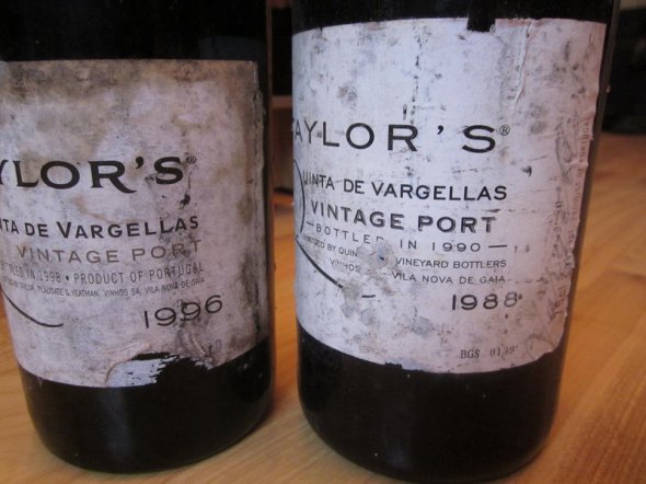 Taylor's Quinta de Vargellas 1988 and 1996 Vintage Port