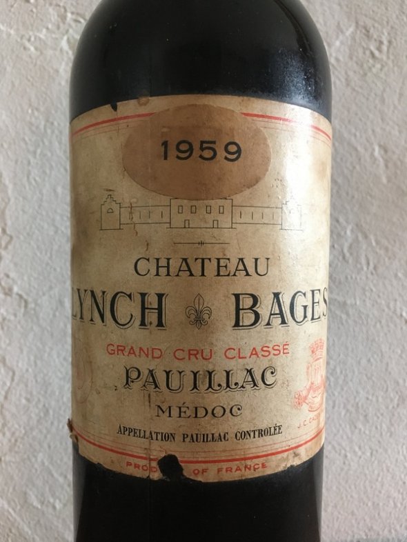 Chateau Lynch Bages Grand Cru Classe Pauillac Medoc 1959