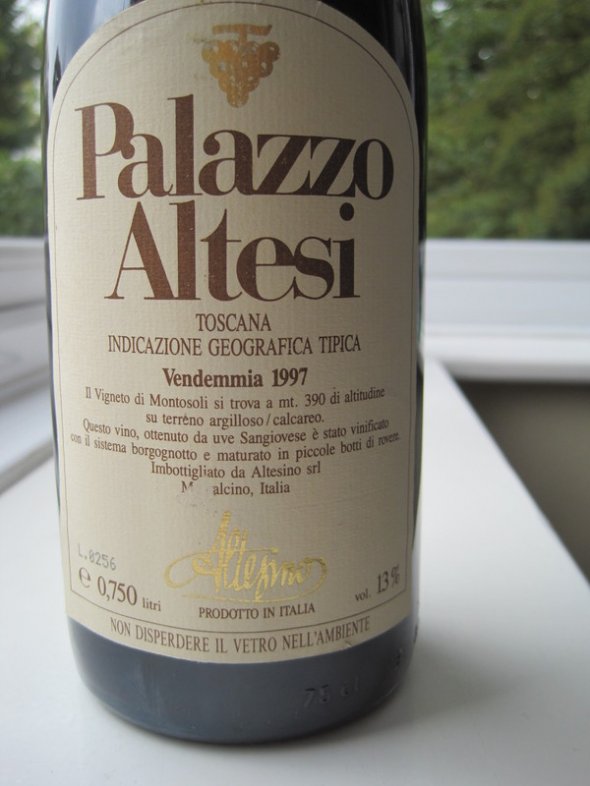Palazzo Altesi Toscana 1997 Altesino (WS 91)