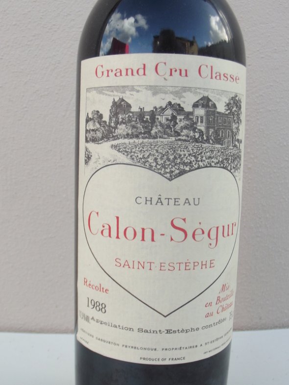 1988 Château CALON SEGUR 3rd Growth St Estèphe