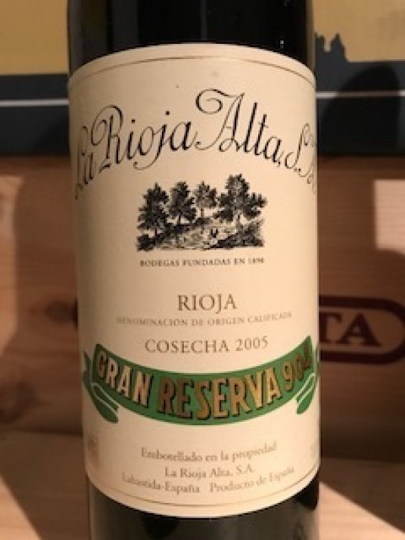 La Rioja Alta S.A. Gran Reserva 904 - 2005 (96 points RP)