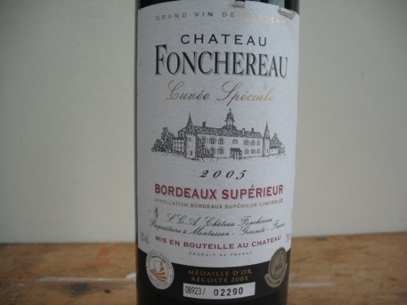 2005 Chateau Fonchereau Bordeaux Superieur