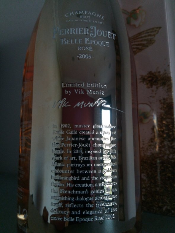 PERRIER-JOU&Euml;T  Belle Epoque Ros&eacute; Vik Muniz Limited Edition 2005