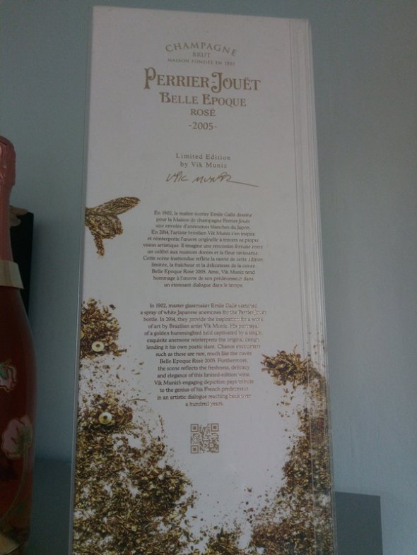 PERRIER-JOU&Euml;T  Belle Epoque Ros&eacute; Vik Muniz Limited Edition 2005