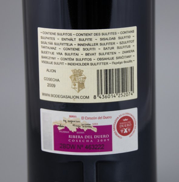 Alion Bodegas Vega Sicilia, Ribera del Duero, Spain 2009