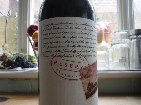 2003  Henry's Drive Reserve Shiraz, RP 95pts
