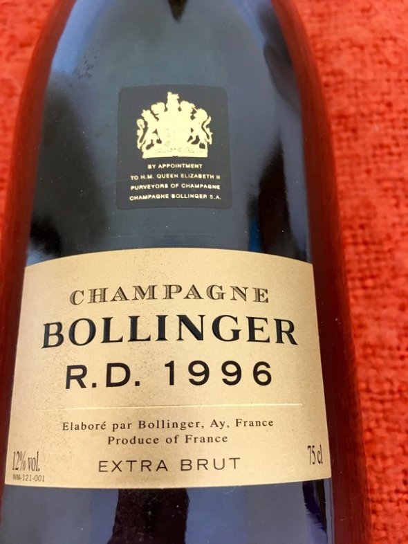 Bollinger RD 1996 *96 points Wine Advocate* Champagne