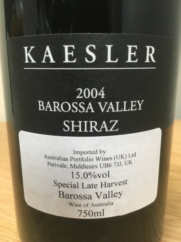 Kaesler Old Bastard Shiraz 2004 (RP 95 pts)
