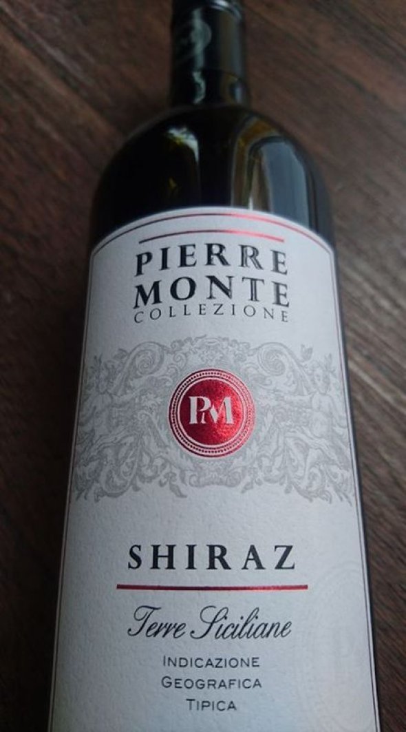 2016 Pierre Monte Shiraz, Italy