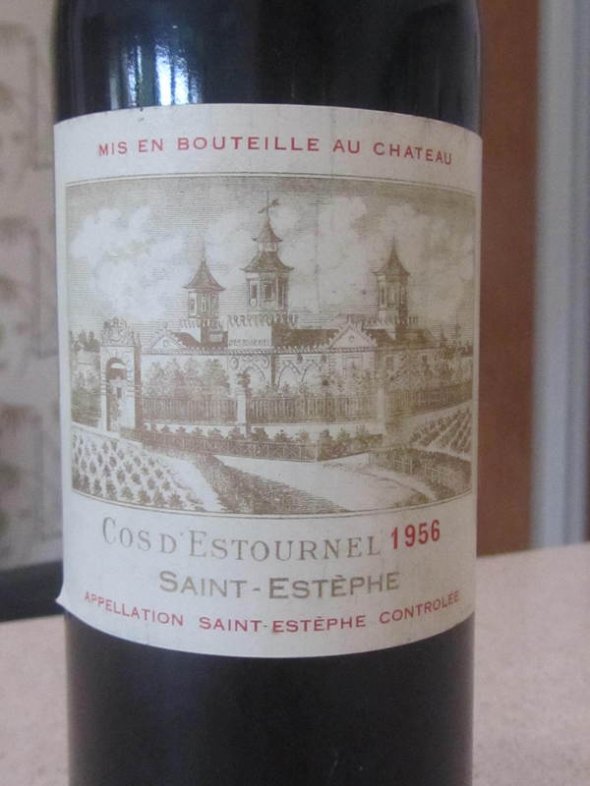 Chateau Cos d'Estournel, Saint Estephe, 1956. ( WS £400 )