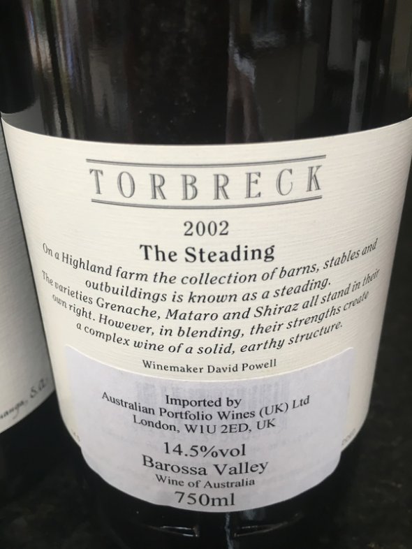 Torbreck The Steading 2002 (RP 93 pts)