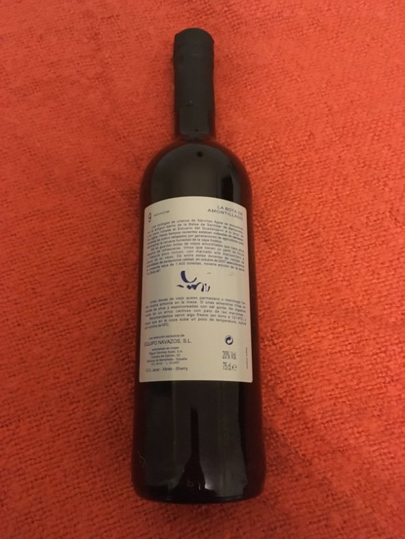Equipo Navazos La Bota de Amontillado 9 dry sherry
