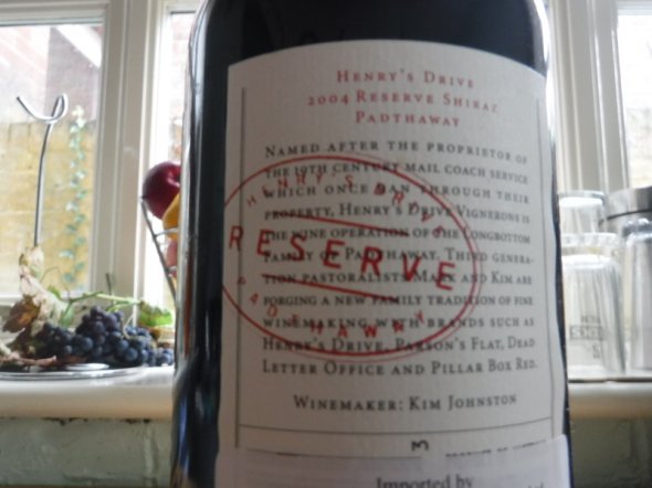 Henry's Drive Reserve Shiraz "Vertical" 2003-2004-2005 RP 93-95pts